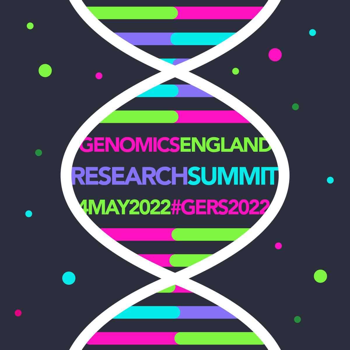 GenomicsEngland's tweet image. Now’s your chance to catch some of the latest and greatest in genomic research. Get it in person in London, streamed to your own computer, or later on-demand. Go sign up for the free Genomics England Research Summit. 4th of May. genomicsresearchsummit.co.uk #GERS2022 #genomics