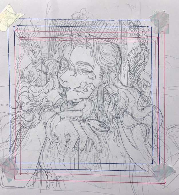 結局完成する事なかったのであげ
いつか清書するぞ しろ🐍 