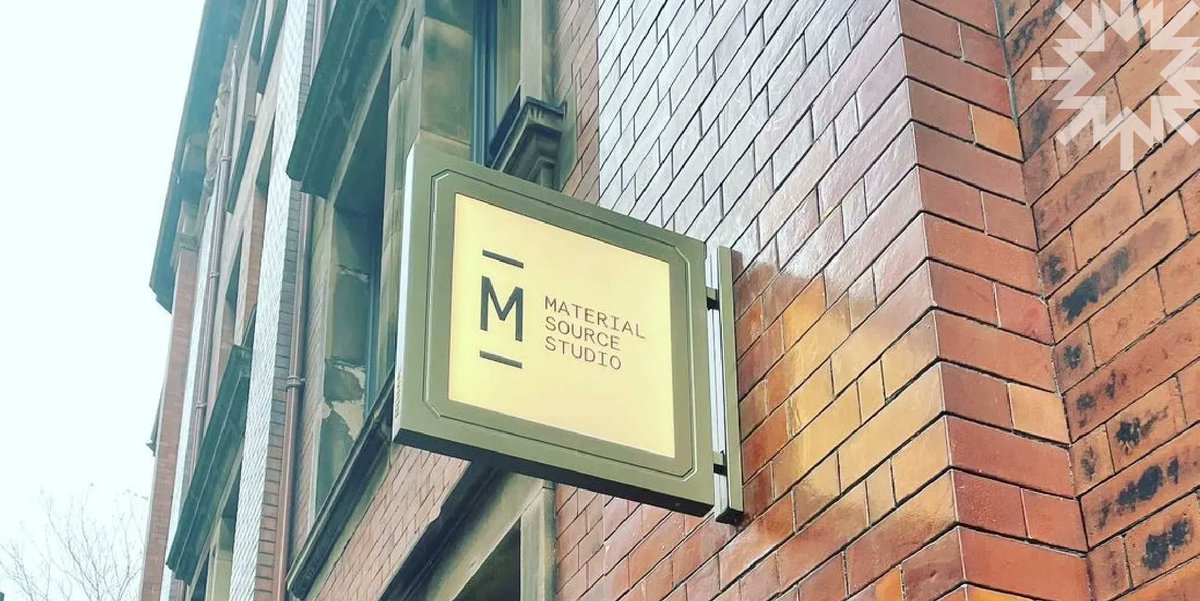 📸 One of our most photographed signs from this year is the <a href="/MaterialSource/">Material Source</a> Studio projecting sign over at Noma, Manchester.

#astrasigns #noma #manchester #materialsource #projectingsign #signage