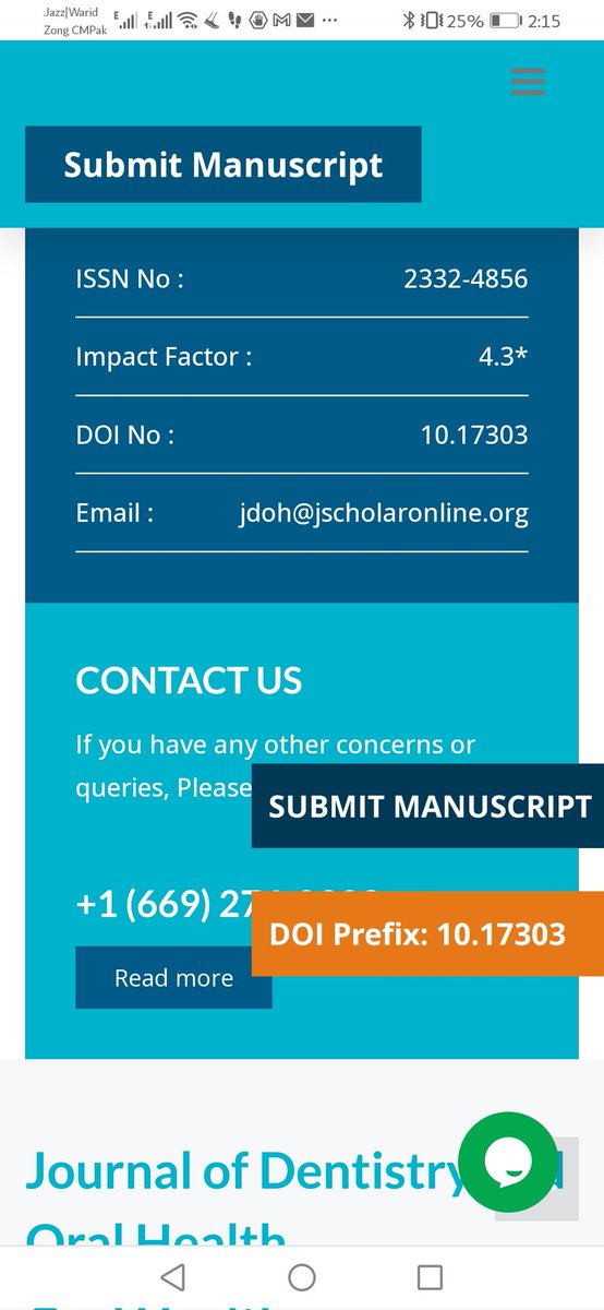 academia_kmu's tweet image. #ISSN 2332-4856
Claimmed impact factor 4.3
Search on WOS Master J List
mjl.clarivate.com/home
Shows no result and same result on @hecpkofficial
HJRS hjrs.hec.gov.pk
There is very high likelihood of journal being a #predatoryjournal.
#fakeJournal
#ThinkCheckSubmit