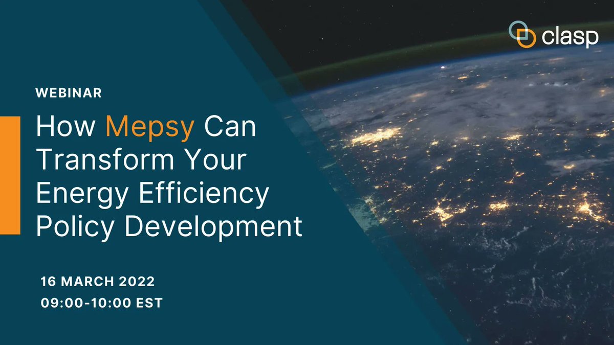SEforALLorg's tweet photo. 🗓️@CLASPappliances free #energefficiency policy impact tool Mepsy just got a major update!

Learn about its new features and tips for effective use during their webinar tomorrow, 16 March 3PM CET. Register here: https://t.co/TJbBi0iDkm #SDG7 https://t.co/XfQBy7BJyi