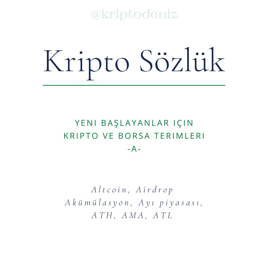 BTCDergi's tweet photo. Kripto sözlük serisi başlatıyorum. Her hafta Salı günleri, piyasaya yeni girenler için kripto ve borsa terimlerini paylaşacağım. 

#kriptopara #kriptohaber #paribu #btcturk #Bitcoin #kripto #web3 #metaverse  #bitcoin2022 #binancetr 
#altcoinsepeti #kriptoterimleri #kriptosozluk https://t.co/HOq6eaYpSP