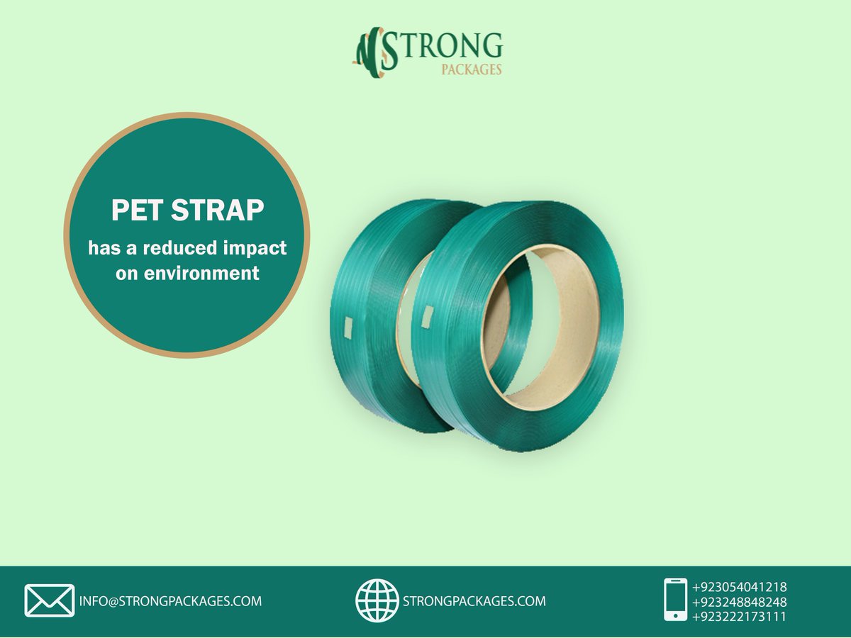 PackagesStrong's tweet image. Strong Packages PET (Polyester) Strap is a sustainable and eco-friendly packaging solution for industries around the globe. 

Features of our strap:
✅ High Tensile Strength
✅ Shock and UV resistant
✅ Ideal for concrete block applications

#petstrap #polyesterstrap #textile