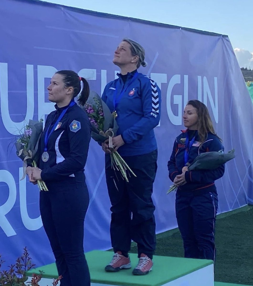 Coninews's tweet photo. Qualche esitazione nelle qualificazioni prima di sfoderare tutta la sua classe nella fase finale della prima gara stagionale di Coppa del Mondo.

A Nicosia la specialista del #trap Silvana #Stanco è tornata sul podio, seconda solo alla campionessa olimpica di Tokyo Stefecekova. https://t.co/wsdqS3Awdh