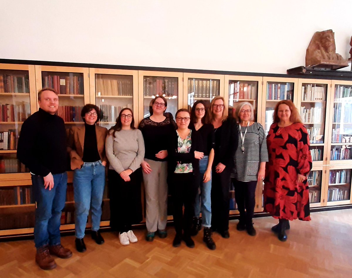 FinnishLit's tweet photo. At last a FILI Editors' Week in Helsinki w/ six foreign guests, first time in almost 2,5 years 🙏 @Orlandouitgever
@temasdehoy @Wyd_Poznanskie @ScribeUKbooks @sandstonepress @robert_laffont @OutiMkinen #editorsweek https://t.co/cgKwsczdOh