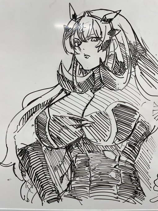 学校のホワイトボードにバゲ子を描くなどして 