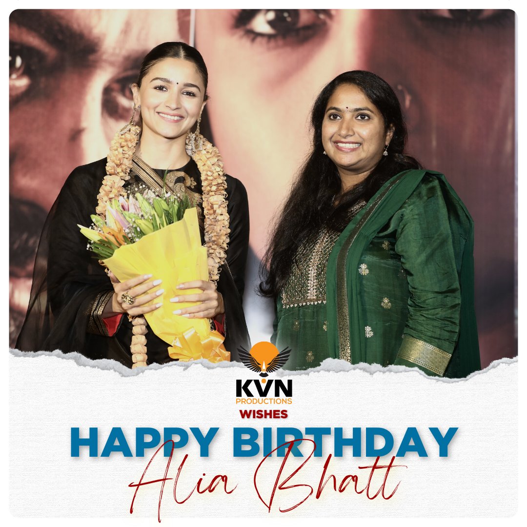 KVN Productions wishes a very Happy Birthday to Alia Bhatt! 