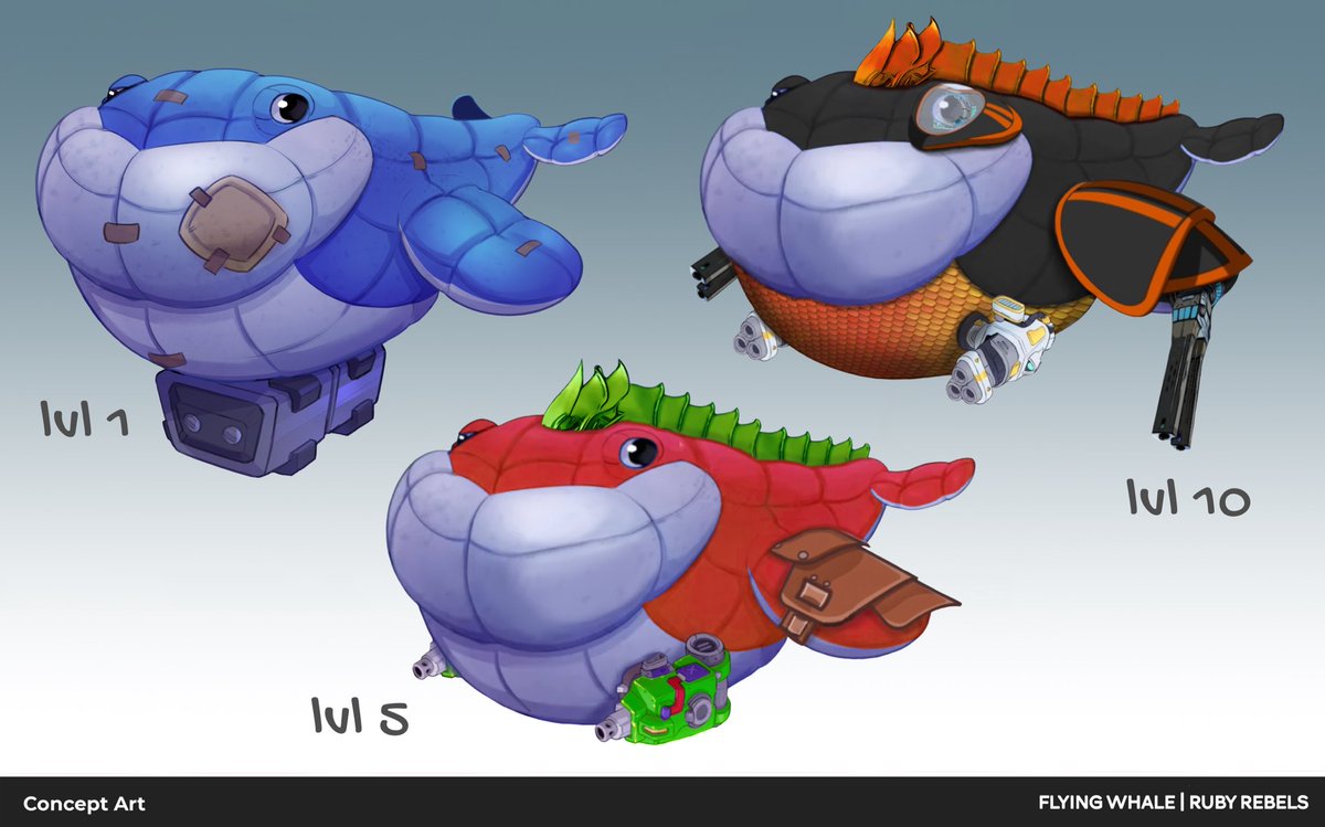 AlphaofMavia's tweet photo. Ruby Rebels concept art for the “flying whale” 🔥#maviaelite $runy $mavia @MaviaGame https://t.co/U29saMsijo