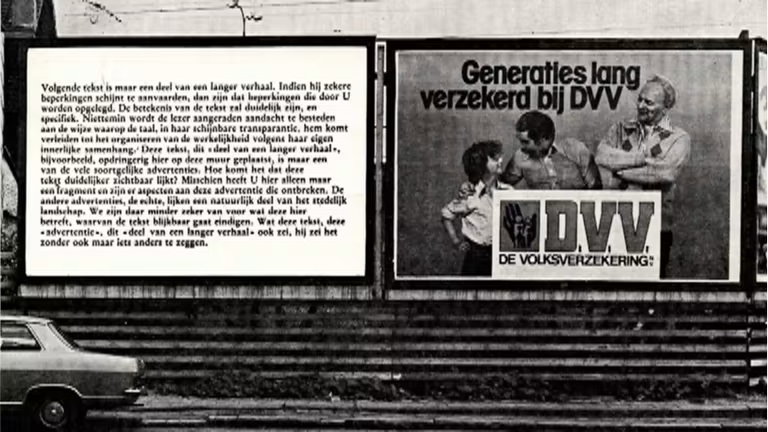 IanMundell's tweet photo. Curators at Ghent University are looking for the 32 fragments of Joseph Kosuth’s Text/Context, installed in the city in 1978, then cut up and sold. The aim is to gather as many as possible for an exhibition next year on the artist’s time in Ghent. https://t.co/hEVBwf6fcK https://t.co/5fRG2yTgGD