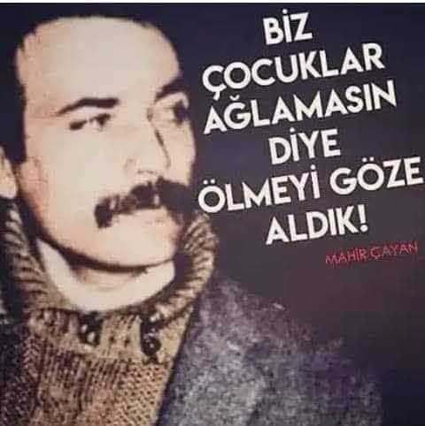 #MahirÇayan
Yaşın bugün 76, ömrün sonsuzdur yüreklerde...
#UmudumuzBitmedi #CillerePartiAdıOEnerim