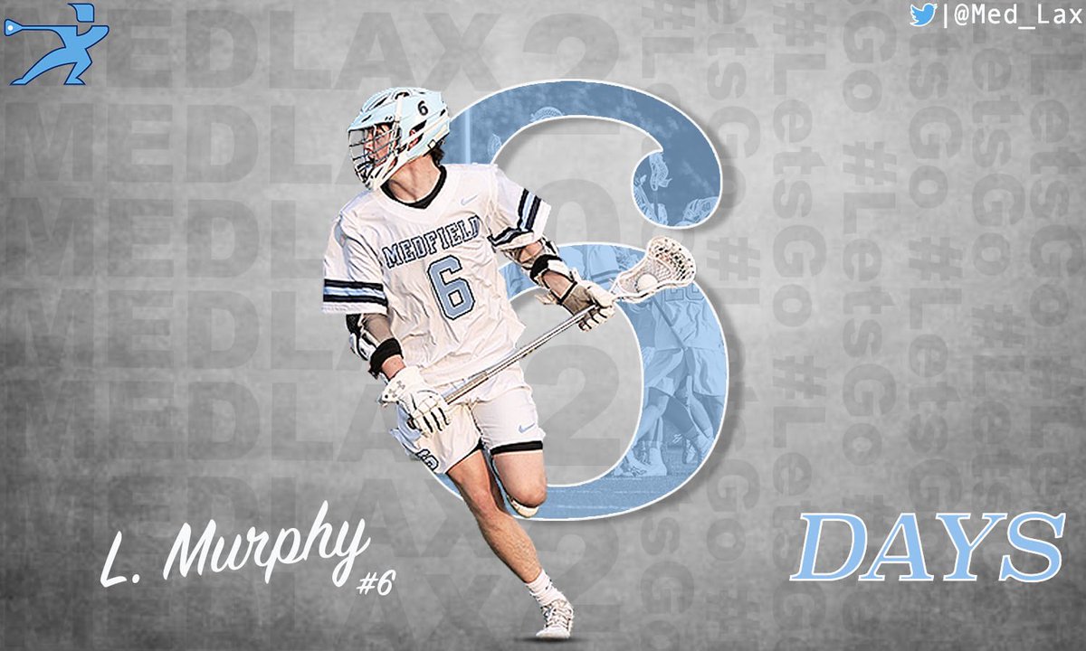 6 days...featuring Sr. attackman and Captain <a href="/Lukemurph6/">Luke Murphy</a> #LetsGo #MedLax #Lacrosse 🥍
