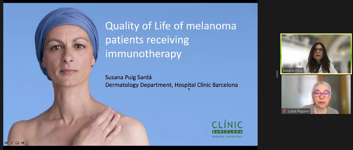 🔵<a href="/susana_puig/">susana puig</a> 👉the process of #melanoma patient empowerment will let them gain greater control over decisions and actions affecting their health and should be seen as both an individual and a community process. 

#cancerpatients
