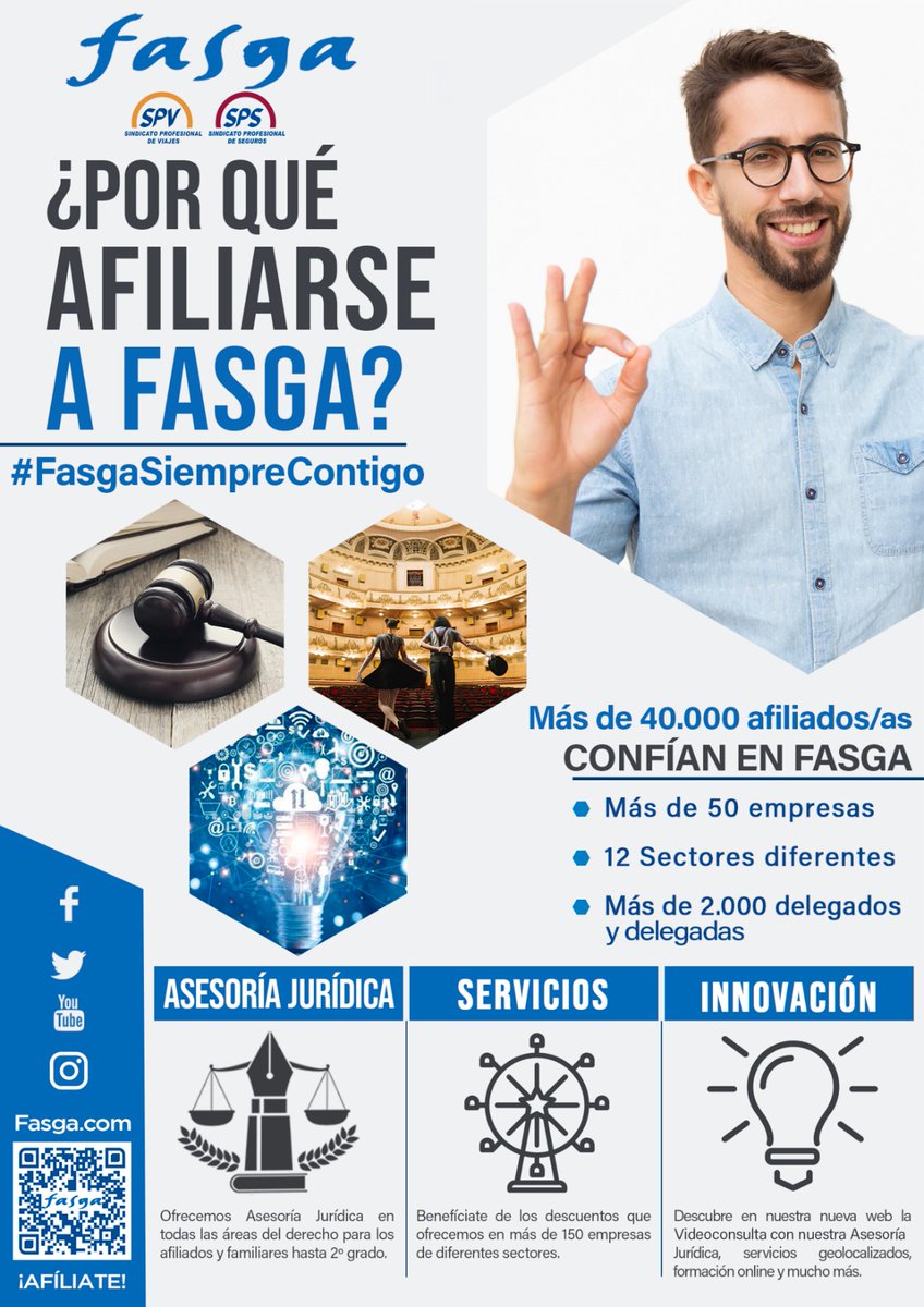 Valorianenred's tweet photo. ¿POR QUÉ AFILIARSE A FASGA?

Más de 40.000 afiliados confían en nosotros. 
Descubre todo lo que Fasga puede hacer por ti.

#FasgasiempreContigo https://t.co/yL25v4vs1y