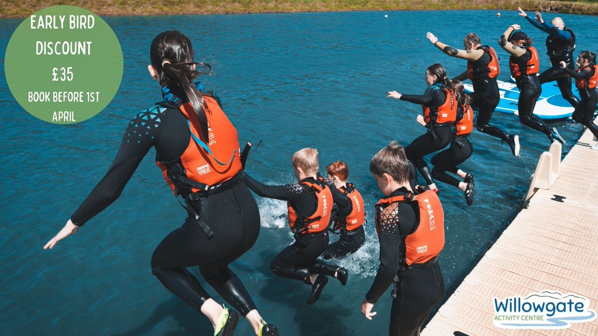 Easter and Summer Adventure Days are available to book now with our early bird discount! Book before 1st April for £35 for fun filled day! Activities include Kayak, Paddleboard, Archery and more! Prices will move to £38 after 1st April. …owgate-activity-centre.checkfront.com/reserve/?categ…