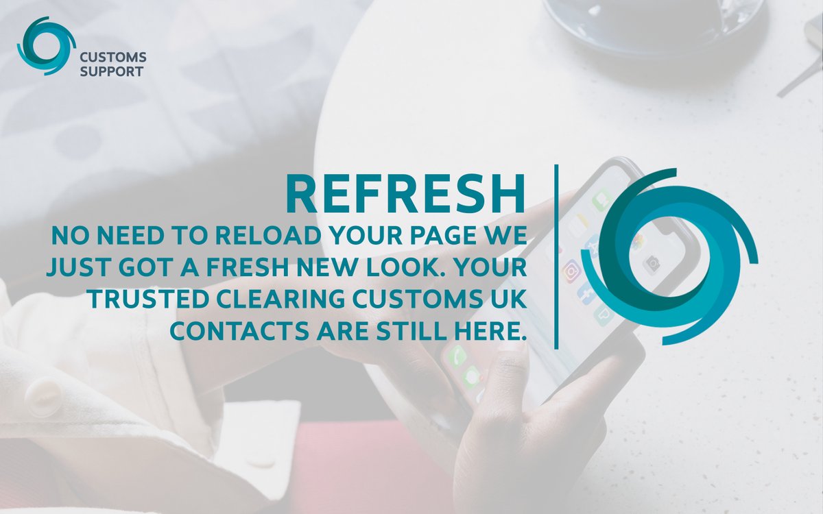 ClearCustomsUK's tweet photo. No need to reload, this is still the home of Customs Clearance UK! 👀

We are hitting refresh and giving you a brand-new style as we rebrand to Customs Support.

Luckily for you, this change is beginning right here on  Twitter, so you get the first peek! ✅ https://t.co/JPJ8SVMy5X