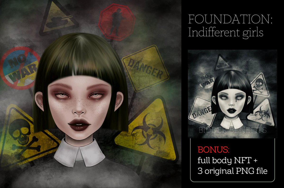 Genesis drop of «Indifferent girls» collection on <a href="/foundation/">Foundation 🌐</a>

Collector will also receive full body NFT &amp;
3 original PNG files.

👉foundation.app/@Matakushi/Ind…

Appreciate everyone’s for support 🙏
Love and bless for RTs 💚

#NFTCommmunity #withFND #womeninnft #NFTcollector #NFTanime
