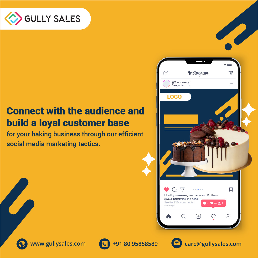 GullySales's tweet photo. Leverage social media for promoting your baking business among the audience. Connect with them to build a responsive customer base and boost your business with GullySales.
For more details - https://t.co/FOrjdrotfj
#gullysales #bakery #SocialMedia #socialmediamanagement https://t.co/DFWDt36g1D