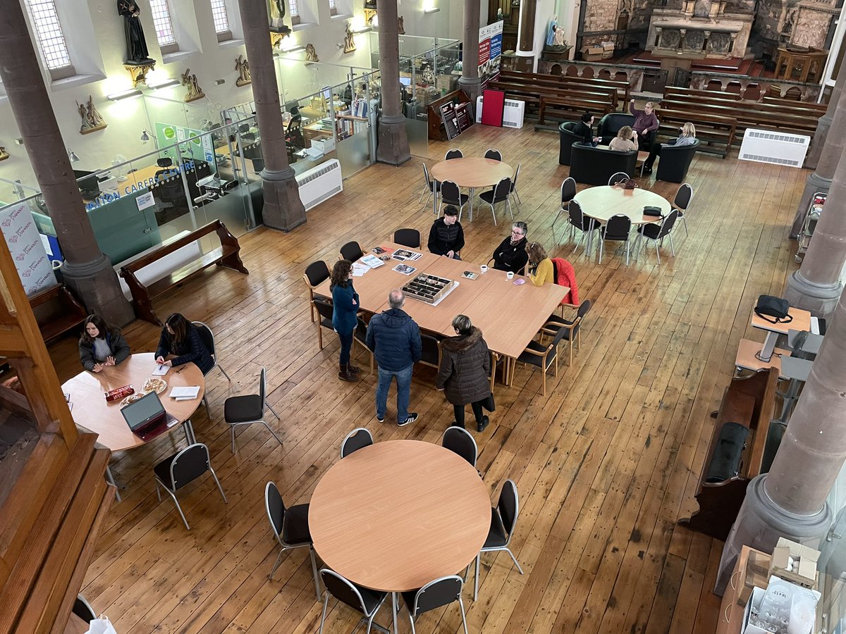 Great to hear so many voices in St Maries this morning. Different meetings going on: <a href="/SamsDiamondsCSG/">Sam's Diamonds</a> <a href="/HHeritageHQ/">HeritageHQ</a> and <a href="/HWStHelens/">Healthwatch StHelens</a> 🥰