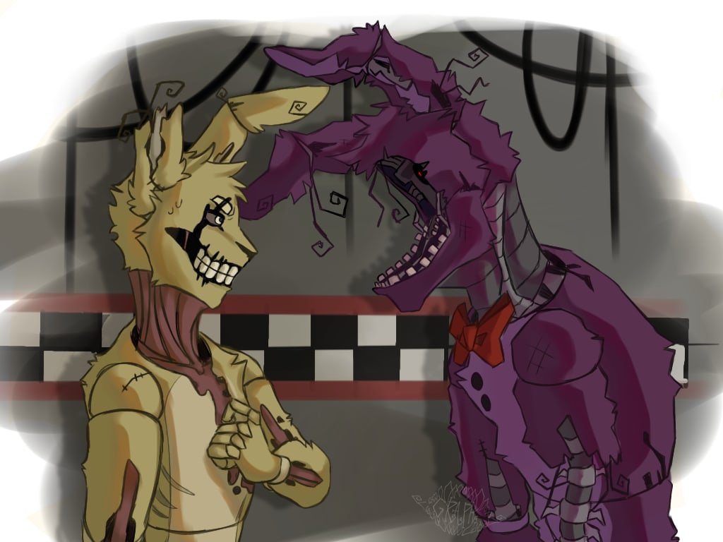 " - you blinked! "
" - dude...you're weird..."
_______________________
#Old_Bonnie
#Springtrap
#Fnaf2
#Fnaf3
#Five_nights_at_Freddys3
#Five_nights_at_Freddys2