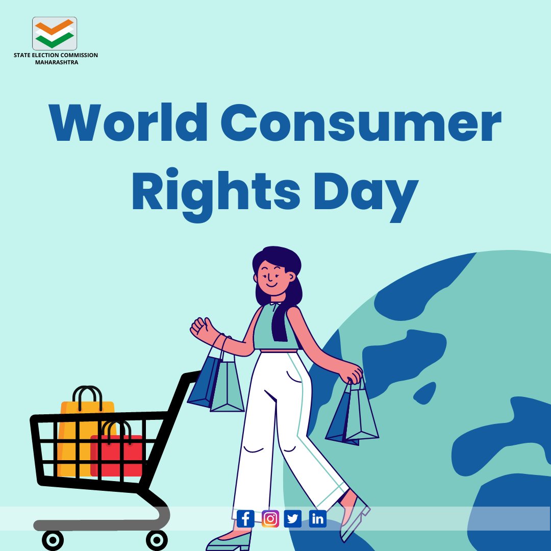 MaharashtraSEC's tweet photo. Empowered Consumer makes an Empowered Nation.
#worldconsumerrightsday2022 #knowyourrights #Mahasec https://t.co/vA581aw5o2