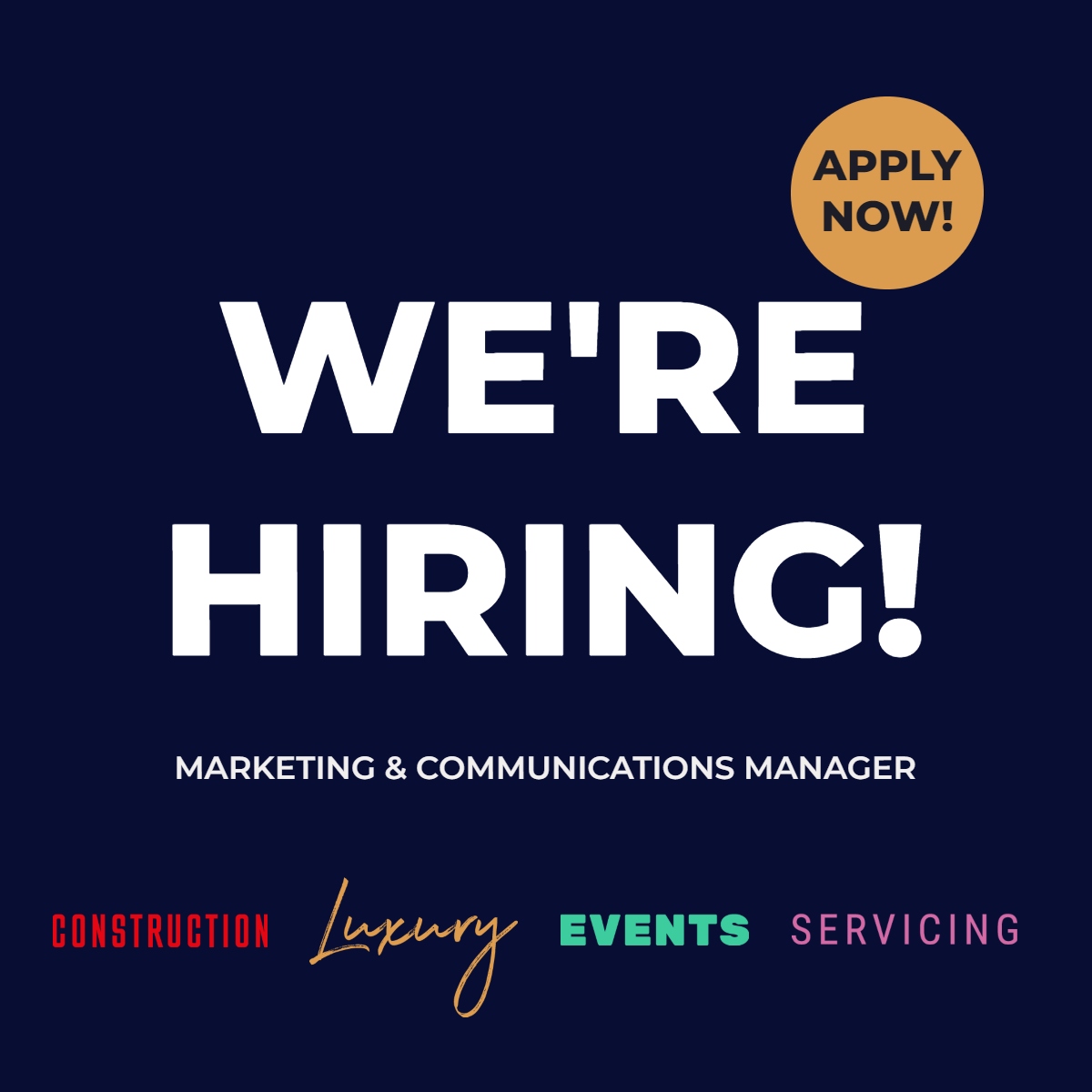 ToiletsPlus's tweet photo. Are you passionate about Marketing and have a keen eye for Communications? 

Apply now for our Marketing &amp; Communications Manager vacancy👉https://t.co/Xcm3cQ4EFY

Closing date for is 12pm Monday 21st March. 

#MarketingVacancy #JobVacancy #MarketingManagerJobs #Marketing #Hiring https://t.co/hJFitLr0wy