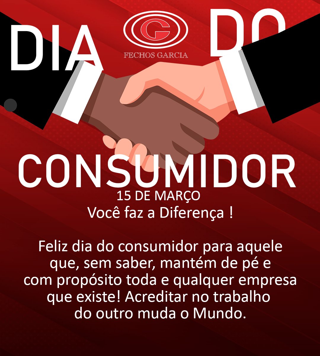 fechosgarcia's tweet photo. 15 de Março - Dia do Consumidor
Nossa maior força vem de você!

#consumidor #diadoconsumidor #compras #15demarço #consumo #produtos #lojas #cliente #fechosgarcia https://t.co/spRmBtxWBP