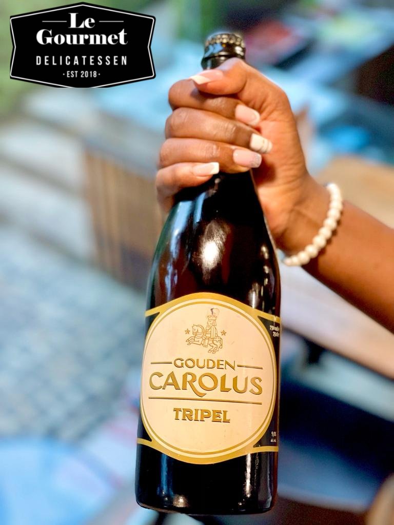 Qualityhillug's tweet photo. Not too early for a drink, grab a cold Gouden Carolus Tripel Belgian beer to brighten up your day! #LegourmetKla https://t.co/h4fP7PWJv9