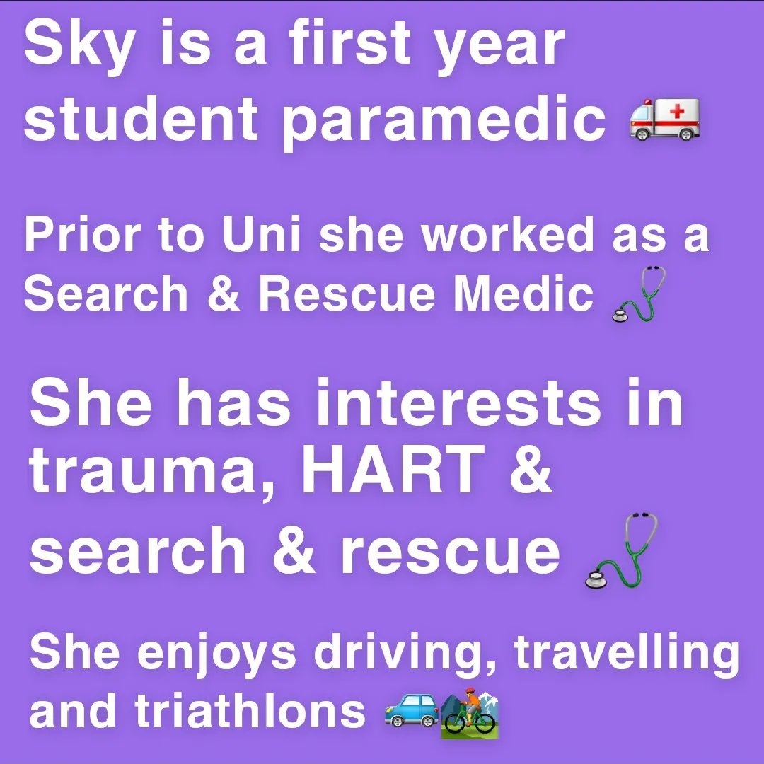 ⭐ MEET THE PARA SOC COMMITTEE⭐ Fundraising Rep (2 of 2) - Sky Flippance #paramedicsociety #university #studentsunion #uog #SU #study #student #lgbt #studentlife