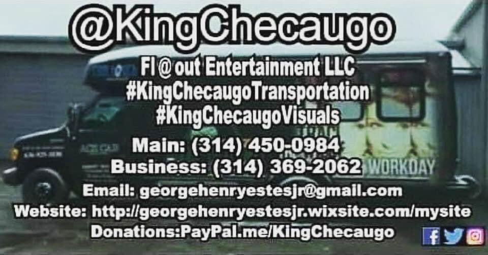 KingChecaugo's tweet photo. https://t.co/tPOFT8XnzD π
https://t.co/i7iQfVEr2v π
#KingChecaugoVisuals Β©οΈβ’οΈπΈ
#ChecaugoCabLLC Β©οΈβ’οΈππ
#ChecaugoPartyCaniBUS Β©οΈβ’οΈπ
Fl@out Entertainment LLC Β©οΈβ’οΈπ₯π¬π€
#Bookings #Reservations #Contact
#CEOEstesChecaugo π² (314)450-0984 or
π²(314)369-2062 https://t.co/gkLM5PfBHz