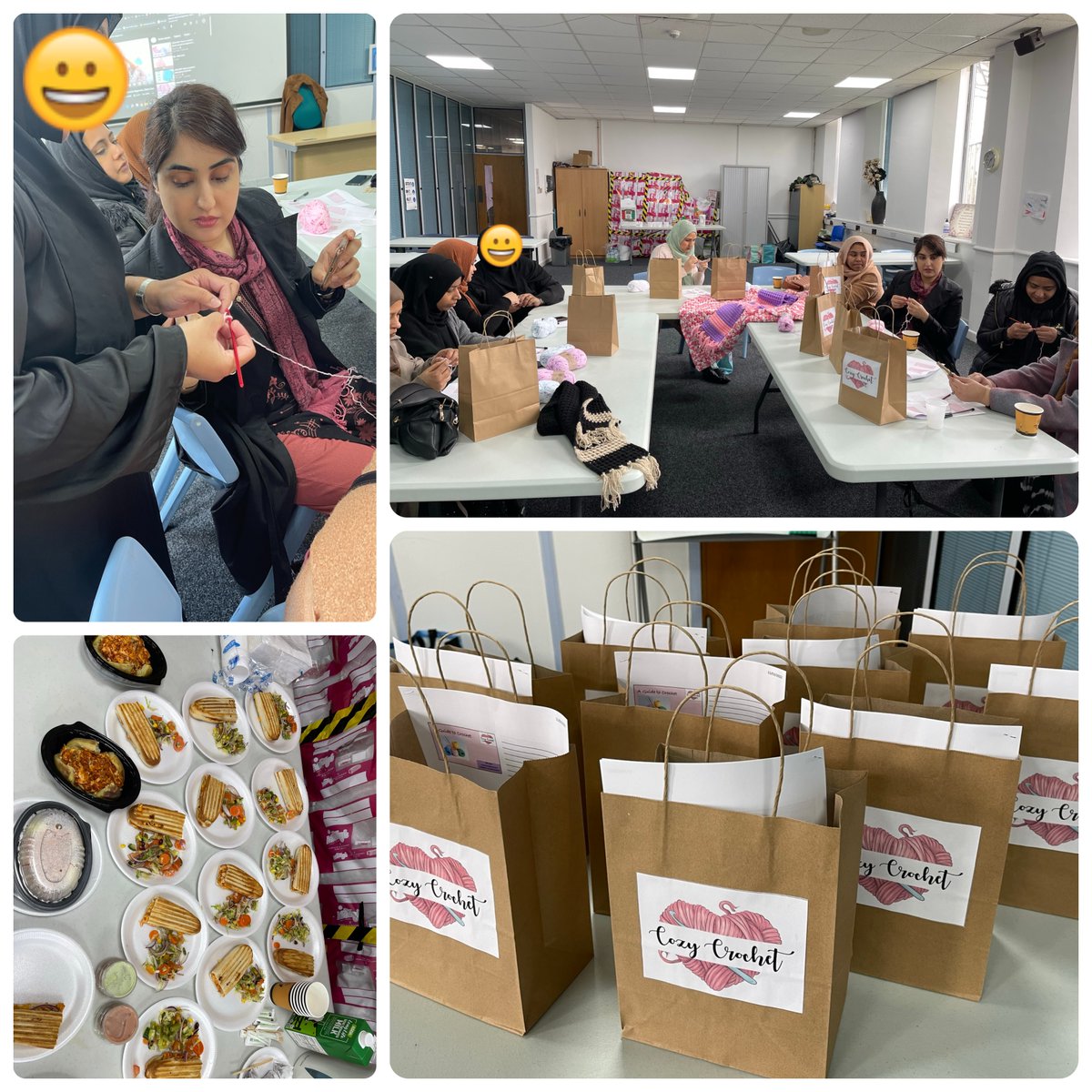 community_oak's tweet photo. A successful workshop where learners gained crochet skills as well as advice & guidance on starting a home business. #skillsetdevelopment #discoveringwork #empowertoachieve https://t.co/M6V7jifn3E
