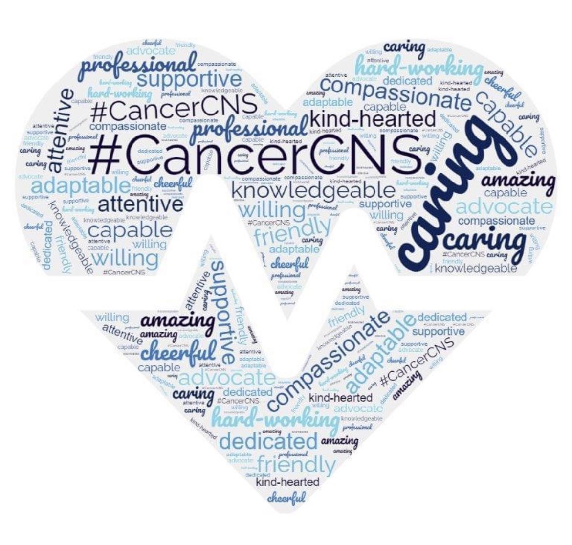 Today is the first #NationalCancerCNSDay. These are all words used by our @CDDFTNHS cancer services team when asked to describe our CNSs. They make more difference than they can realise and deserve a day to be appreciated and feel valued. #improvingcancercare #cancerworkforce