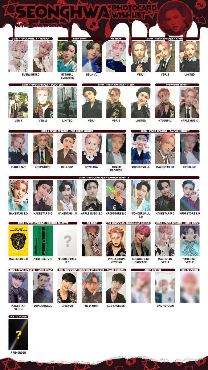 WTT LFT ATEEZ FEVER EPILOGUE ALBUM AND KTOWN POB PCS ✓Have: 1st