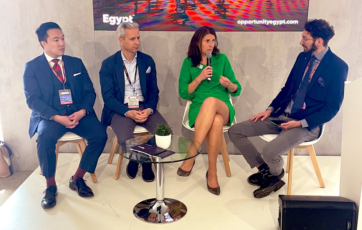 Inn_Tweets's tweet photo. “It’s about knowledge sharing and collaboration - including funding, knowledge and best practices” - Lisette van Doorn CEO @ULIEurope speaking @Egypt_MIPIM @MIPIMWorld https://t.co/T9vGbErt0P