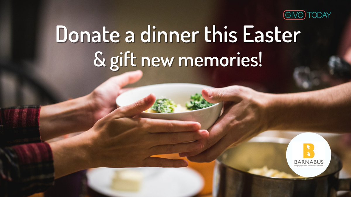 givetodayuk's tweet photo. People on the @BarnabusMcr resettlement scheme are taking their first steps away from life on the streets &amp; into independent living. 
Purchase an Easter dinner bundle to help them make new memories in their new start.

You can gift 2 dinners for just £12.

https://t.co/dkyi94jXy5 https://t.co/o8S8peY7Aw