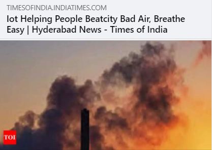 ValluriTA's tweet photo. #IoT -based #airquality monitoring devices deployed by researchers at the International Institute of Information #Technology, #Hyderabad, at various places in the city are helping citizens counter #airpollution #emissioninventory #pollution #India https://t.co/ofx4ujSqQQ https://t.co/KadMYyIuWN