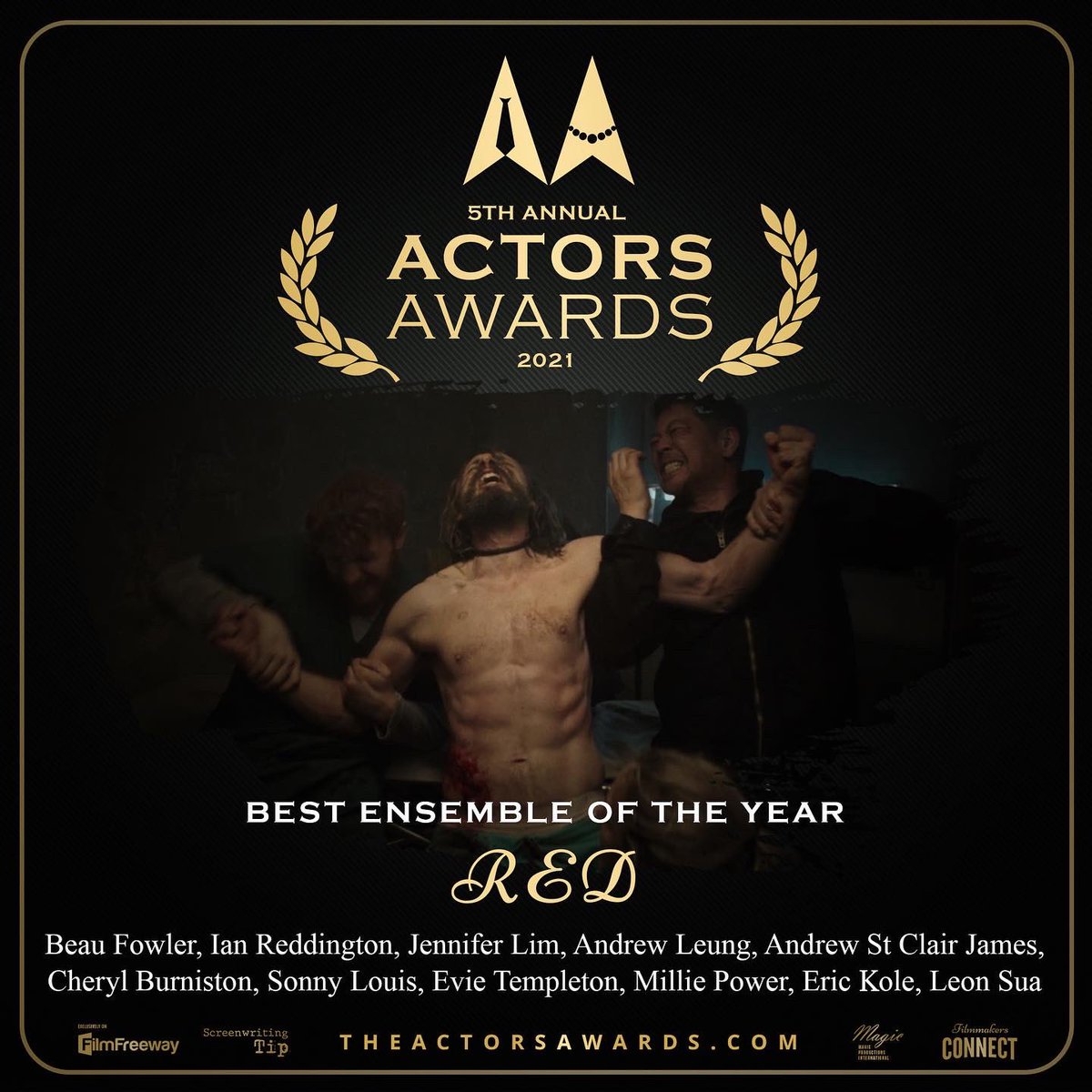 Huge congratulations to #beaufowler for winning Best Performance of the Year at the 5th Annual @actorsawards as well as sharing Best Ensemble with #jenniferlim #ianreddington #andrewleung #andrewstclairjames #cherylburniston #evietempleton #sonnylouis #leonsua #erickole 🏆🔥