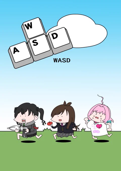 3/21に開催されるシンステ10で頒布予定の新刊「WASD」です。
あきらがシンデレラガール目指してAny%(なんでもあり)でRTAする話や新作・既出の4コマです。
よろしくお願いします!
 #cin_stage 