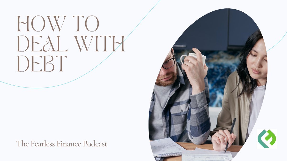 This week on the podcast how to deal with debt - practical and money saving tips to reduce your bills and stress around debt. #moneytips #podcast #wellbeing #financialwellness #moneycoach fearlessfinance.co/podcasts/fearl…