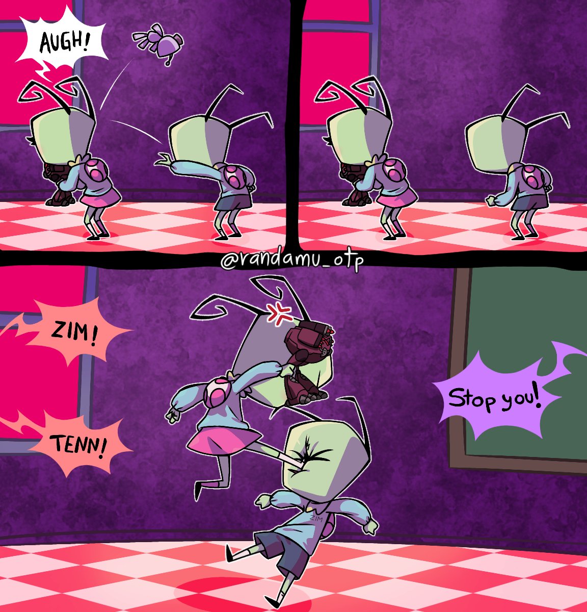 randamu_otp's tweet photo. ジムは幸せではありませんが、テンンは自分を守る方法を知っています。🔥
#InvaderZim #インベーダー・ジム #Zim #ジム #InvaderTenn #インベーダー・テンン #Tenn #テンン #ZATNR https://t.co/CELy48xozq