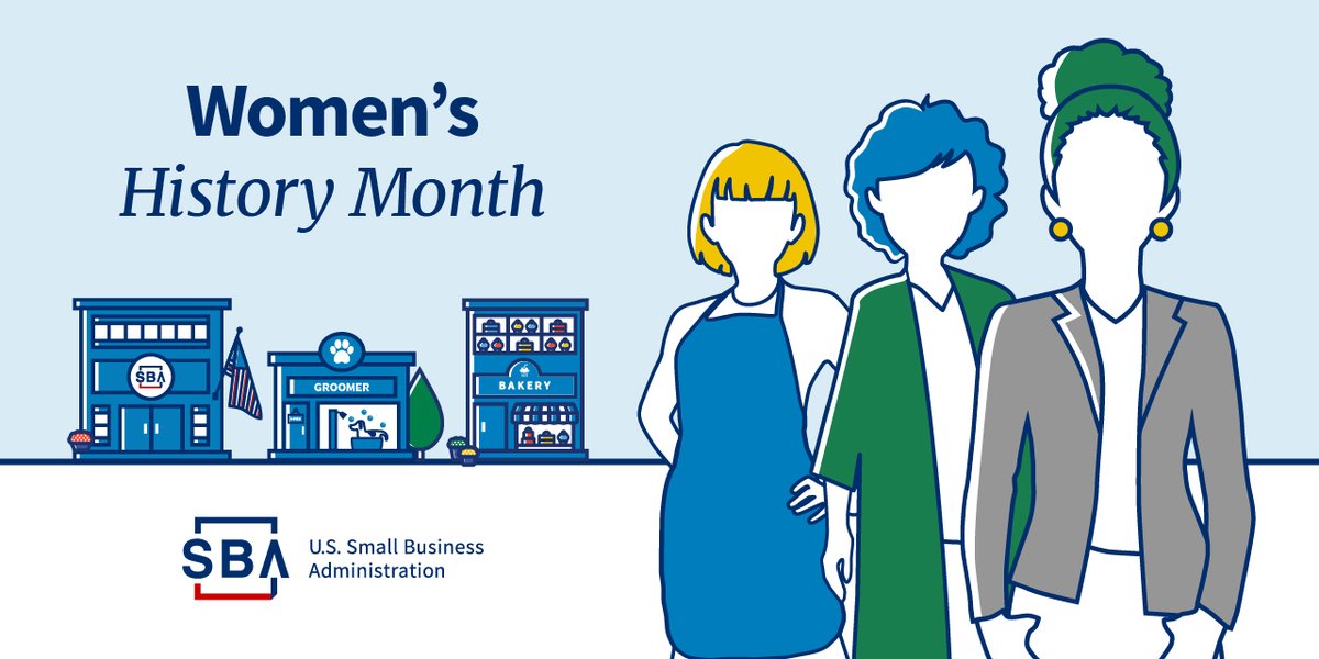 SBA_Connecticut's tweet photo. Women-owned #SmallBiz help to propel our economy forward. In the past five years, total employment by #womenowned businesses rose 8% (1.8% for all other businesses). According to @uscensusbureau data, 1.1 million of all businesses were owned by women in 2021. #WomensHistoryMonth https://t.co/4MIirFtkFX