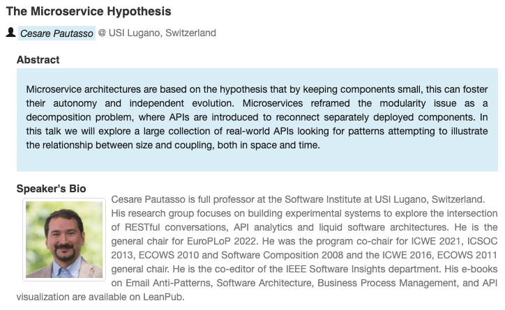 Microservices Conference tweet media