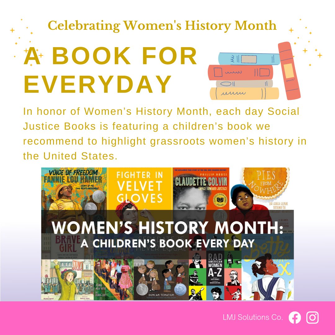 LMJSolutionsCo's tweet photo. As we continue to celebrate Women's History Month, check out this daily book recommendation list curated by Social Justice Books!
https://t.co/WnomzL7QdX

#TipTuesday #ABookADay #LMJSolutions #Reading #WomensHistoryMonth https://t.co/OilRZt4pj5