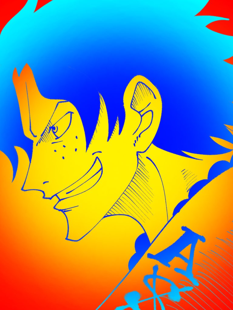 このスタイルはまりそう🔥

#ONEPIECE #イラスト #ACE 