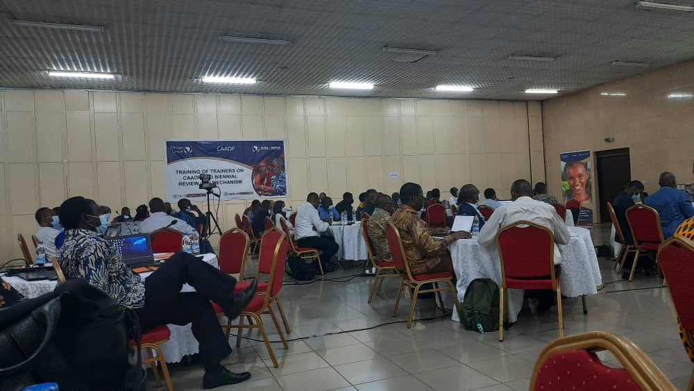 On-going Training of Trainers Regional experts to support the Comprehensive Africa Agriculture Development Programme
(CAADP) post 3rd Biennial Review Report dialogues and the 4th Biennial Review process,
14 -18 March 2022 #Abidjan, Cote d’Ivoire.