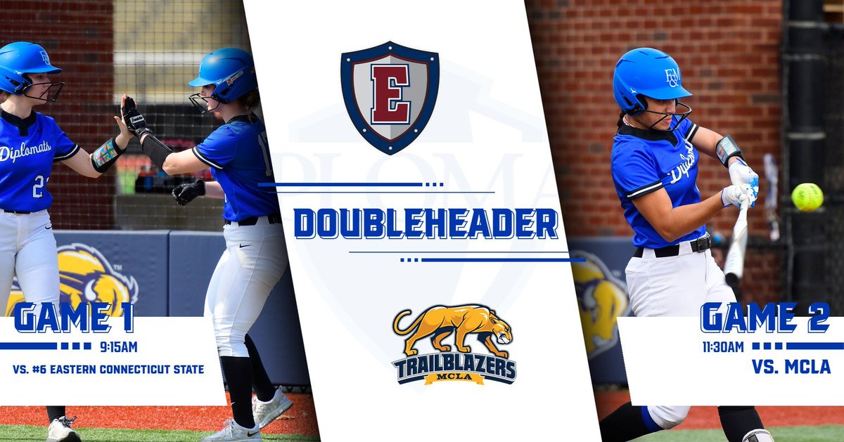 @fandmsoftball DOUBLEHEADER!
🆚 Eastern CT State @ 9:15am
🆚 MCLA @ 11:30am
🖥️ Link in bio or...bit.ly/3tyIPcN