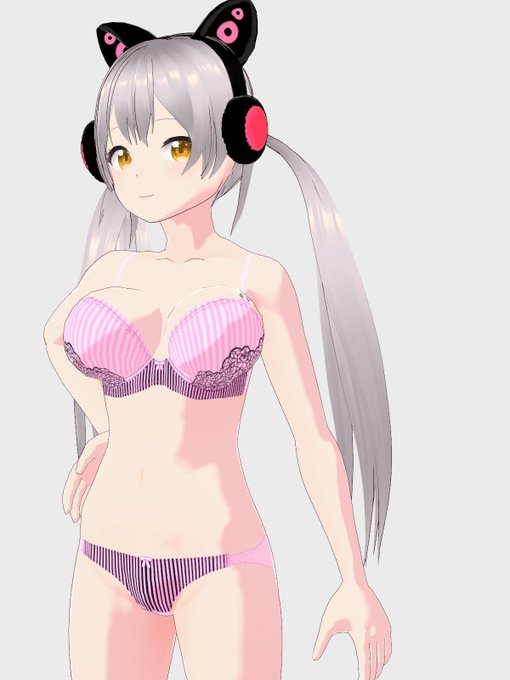 柄とか描き込んでみたけど多分参考にならないなこれは
ヘッドホンの位置と髪さえ分かれば👌 