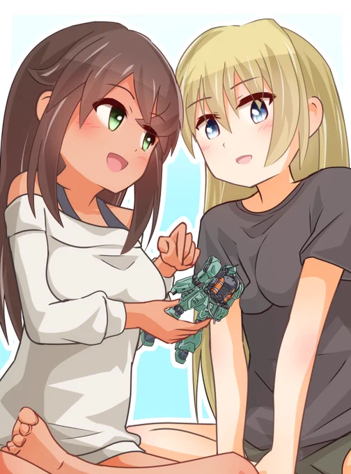 「何作ってるの?」とジニーに聞かれて上機嫌に説明するシタラちゃん (早口)
#アリスギアお絵かき 