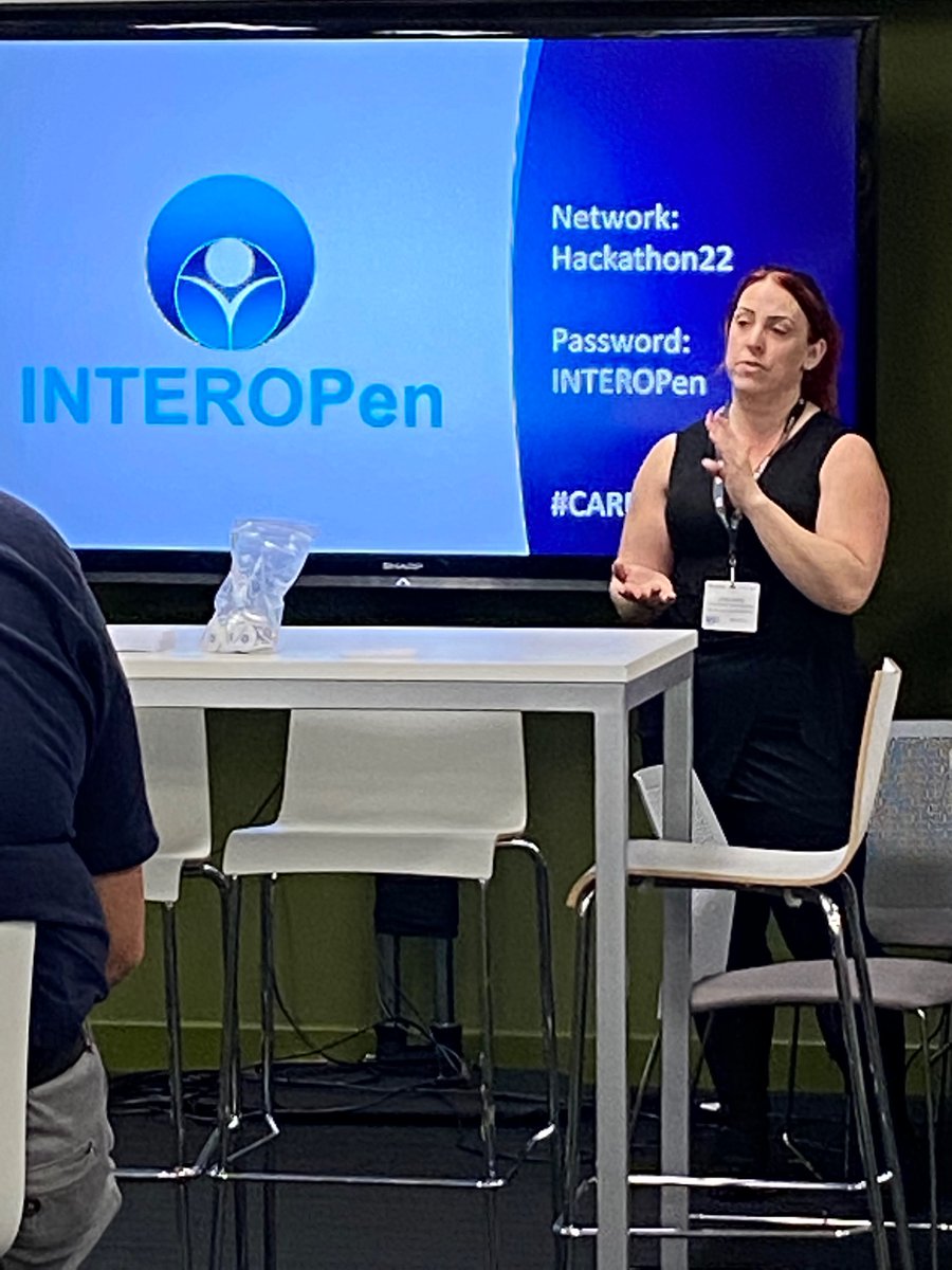 TOMNetworkUK's tweet photo. My first ever #hackathon opens with a great presentation from @EmmaHarris_NHS possibly a first for #socialcare #CAREHACK https://t.co/iaQGKsuurH