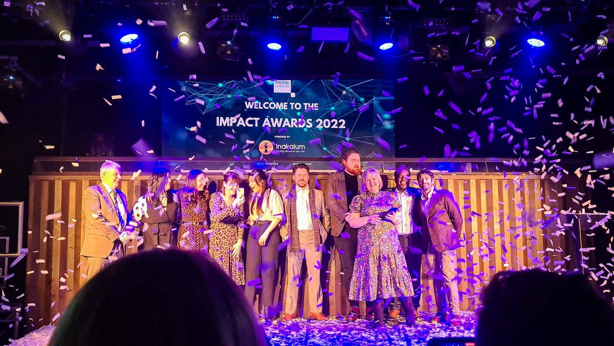 We had a blast at last week's @DigiLeaders #ImpactAwards 🎉 

A fantastic night with some worthy organisations 👏

@natalie_digital was honoured to be part of awarding #BeatTheStreetUK team the Social Transformation Award 🏆⚡