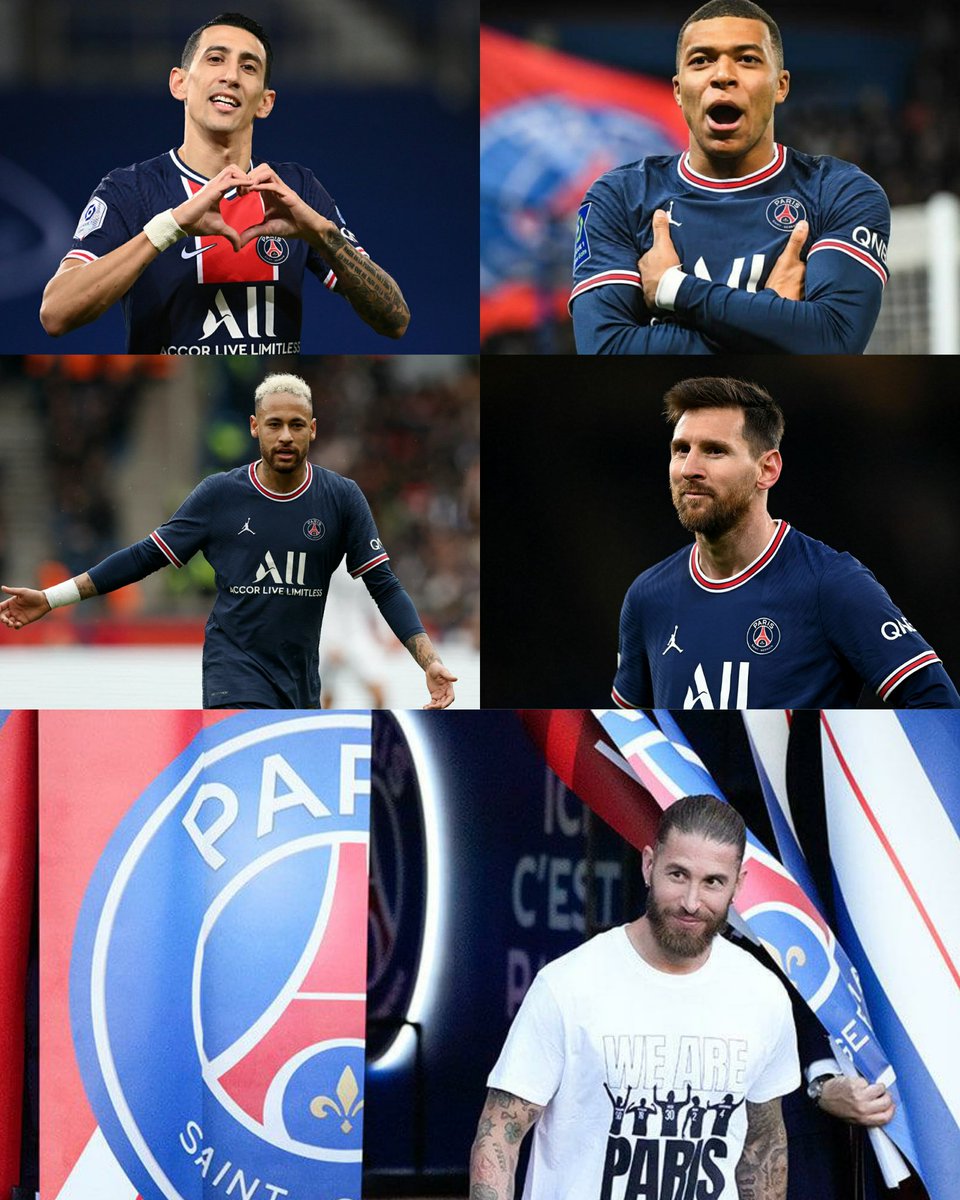leospeaking10's tweet photo. Ramos , Mbappe , Neymar , Dimaria and Messi all will leave PSG at the end of the season .... Press F for PSG ! https://t.co/uVimvhlmrF